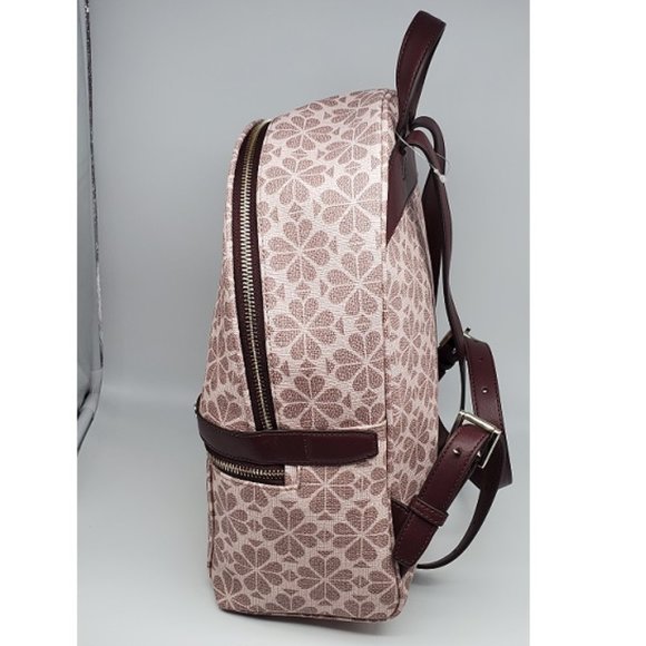 Kate Spade Flower Day Pack Medium Backpack Pink Multi - Picture 3 of 8
